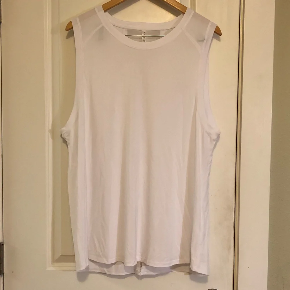 Fabletics Monet Back Tie Back Tank Top XXL White EUC - Picture 6 of 16